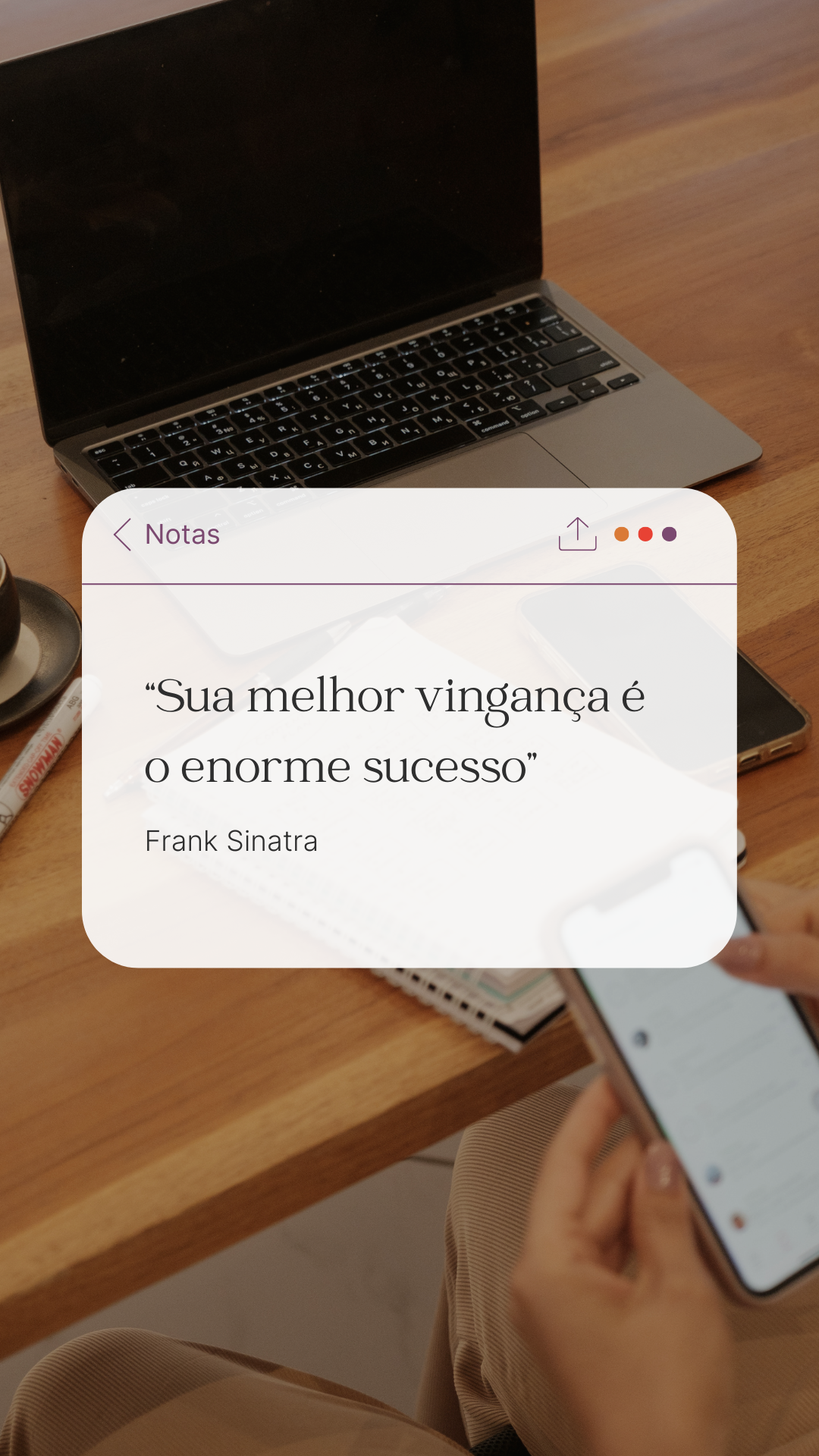 25 Frases Para Fotos Sozinha no Instagram - Frase 8
